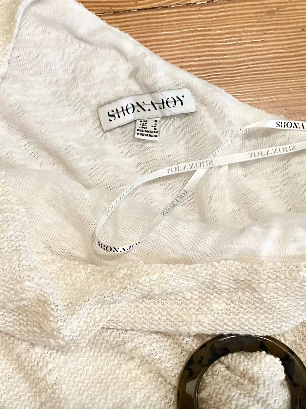 NWOT Shona Joy Ortiz Jumpsuit in Cream Sz 2 - Picture 12 of 15